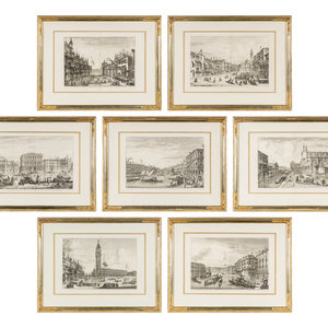 Seven Marieschi Prints comprising