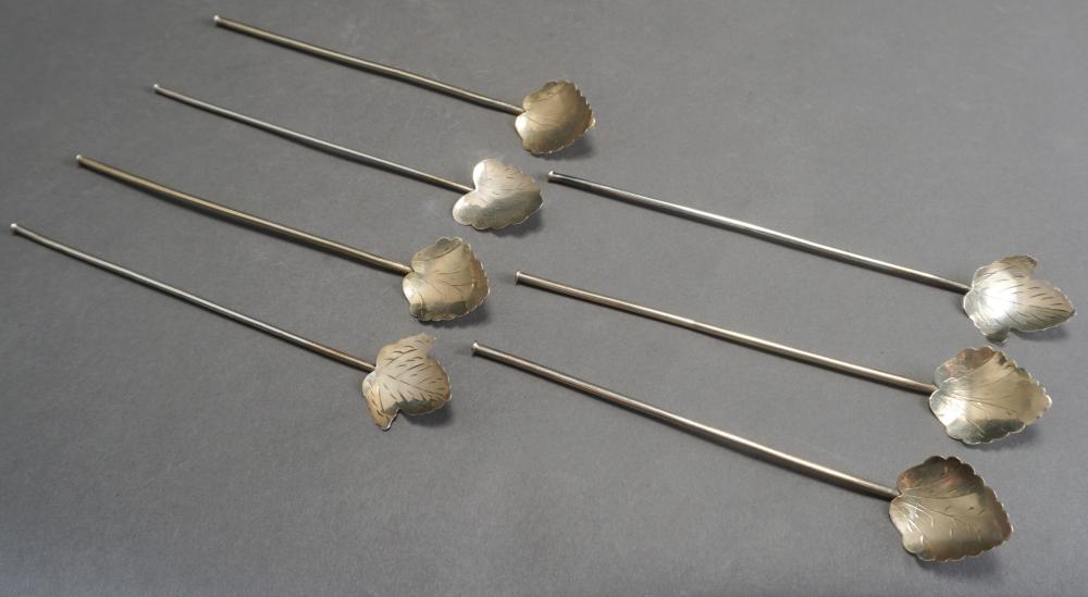 SEVEN MEXICAN ICE TEA SIPPER SPOONS