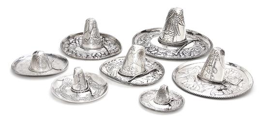 Seven Mexican Sterling Silver