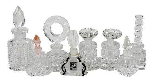 SEVEN MINI CZECH CUT GLASS