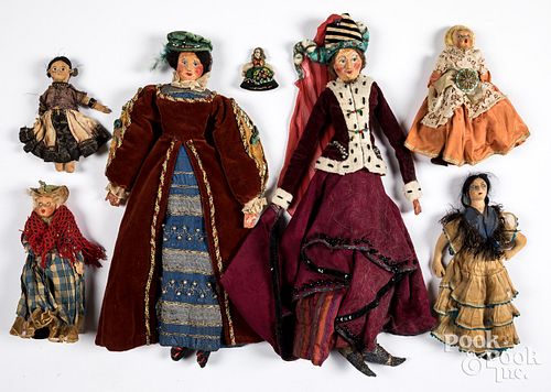 SEVEN MISCELLANEOUS DOLLSSeven