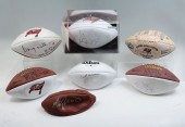 SEVEN NFL PLAYER AUTOGRAPHS IN