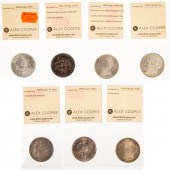 SEVEN NICE MORGAN DOLLARS 1886