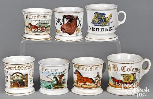 SEVEN OCCUPATIONAL PORCELAIN