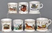 SEVEN OCCUPATIONAL PORCELAIN S