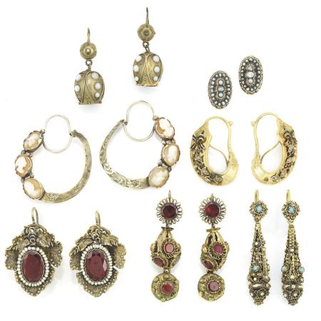 Seven Pairs of Antique