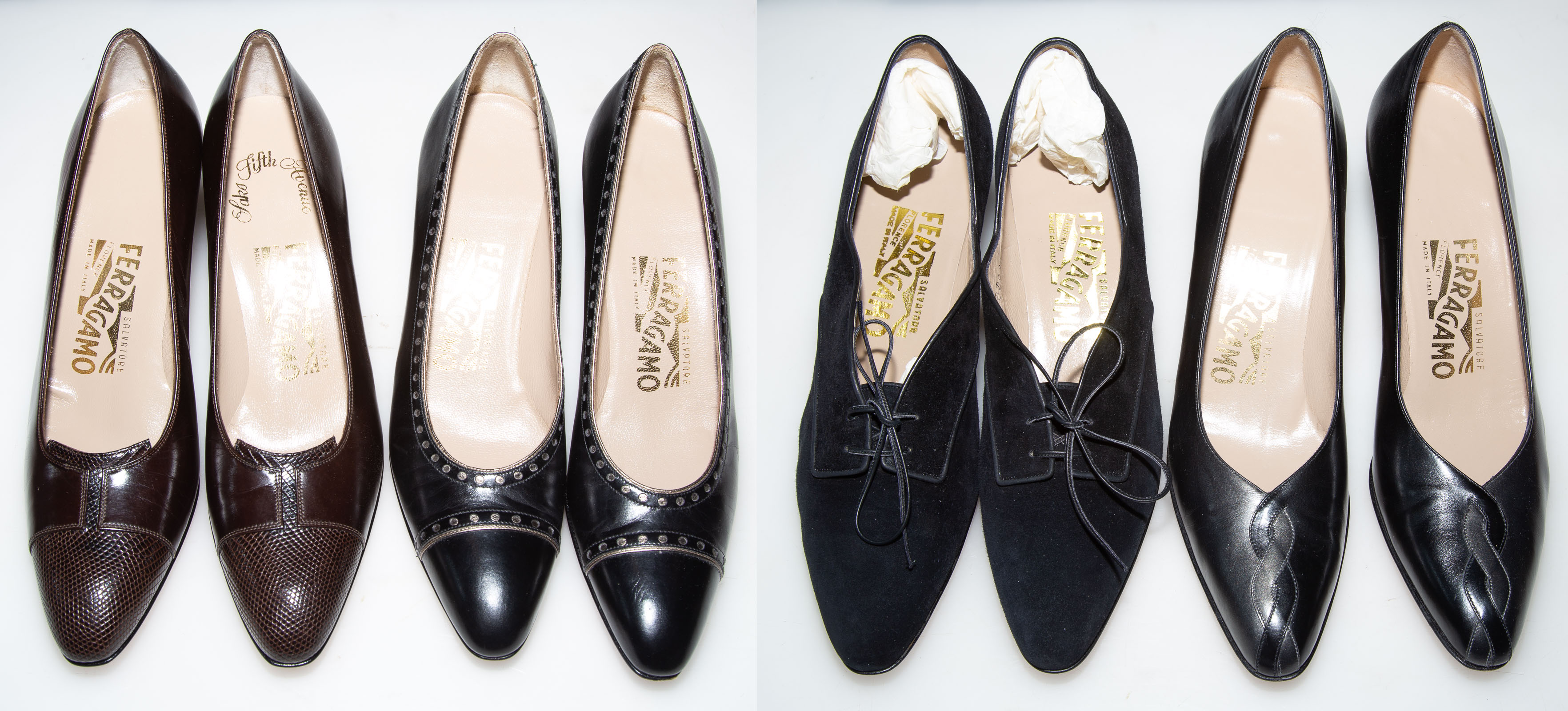 SEVEN PAIRS SALVATORE FERRAGAMO
