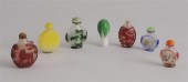 SEVEN PEKING GLASS SNUFF BOTTL