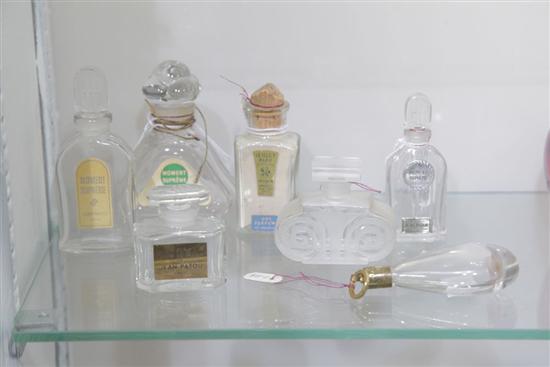 SEVEN PERFUME BOTTLES. Including