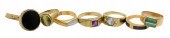 SEVEN PIECE 14 KARAT YELLOW GO