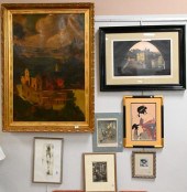 SEVEN PIECE ART GROUPINGSeven