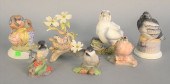SEVEN PIECE BOEHM PORCELAIN GR