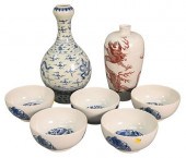 SEVEN PIECE CHINESE PORCELAIN