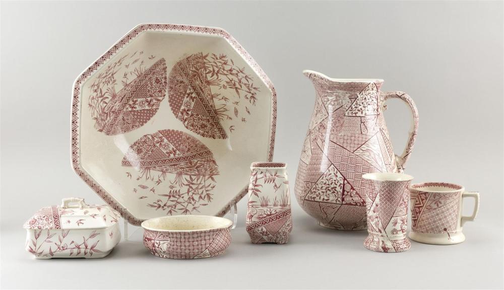 SEVEN-PIECE ENGLISH IRONSTONE
