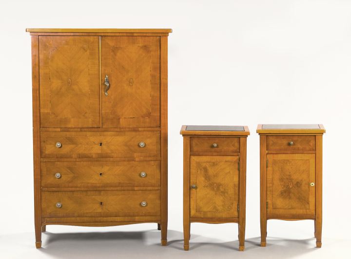 Seven-Piece Fruitwood Bedroom