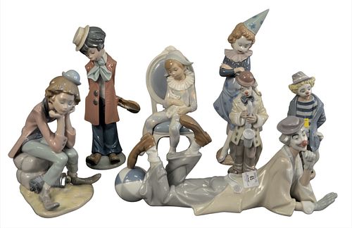 SEVEN PIECE GROUP OF LLADRO