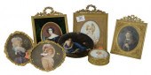 SEVEN PIECE GROUP OF MINIATURE