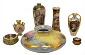 SEVEN PIECE GROUP OF PORCELAIN