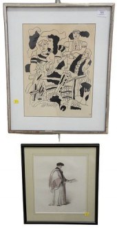 SEVEN PIECE GROUP OF PRINTS AN