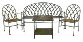 SEVEN PIECE IRON OUTDOOR SET,