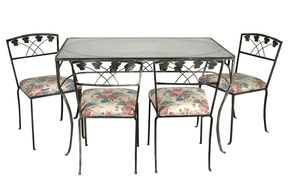 SEVEN-PIECE IRON PATIO