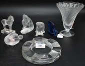 SEVEN PIECE LALIQUE, FRANCE CR