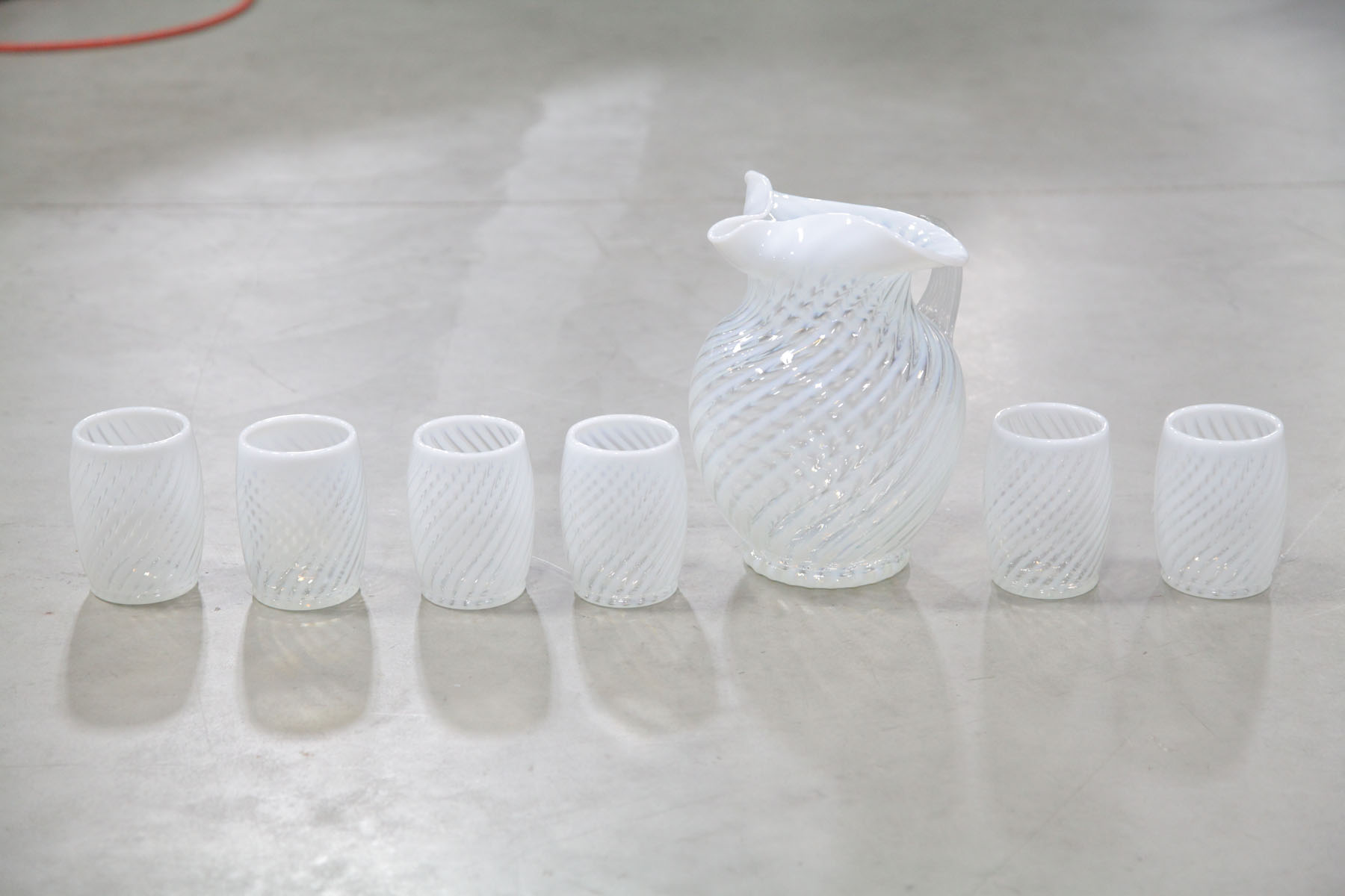 SEVEN PIECE LEMONADE SET.  American