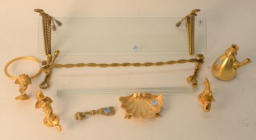 SEVEN PIECE LOT OF BATHROOM