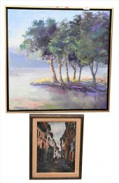 SEVEN PIECE LOT OF PAINTINGSSe