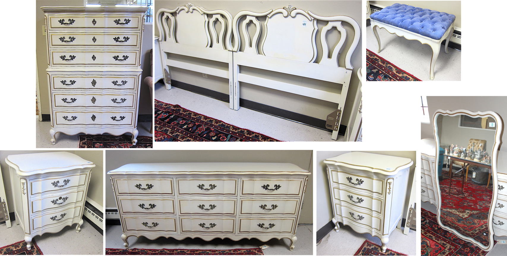 SEVEN-PIECE LOUIS XV STYLE