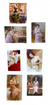 SEVEN-PIECE PINO GICLEE LOT: 1