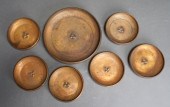 SEVEN-PIECE ROYCROFT HAMMERED