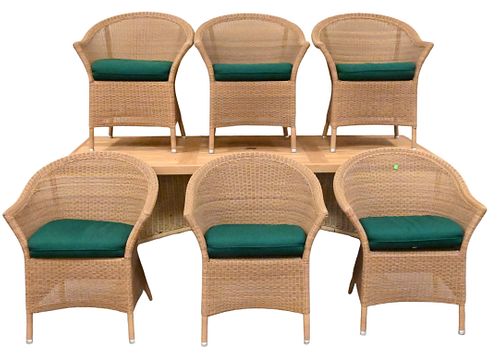 SEVEN PIECE TEAK OUTDOOR SETSeven