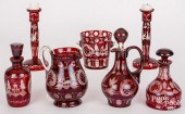 SEVEN PIECES BOHEMIAN CUT TO C