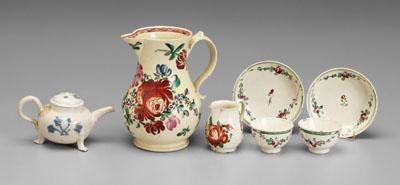 Seven pieces British ceramics: