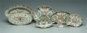 Seven pieces Chinese famille r