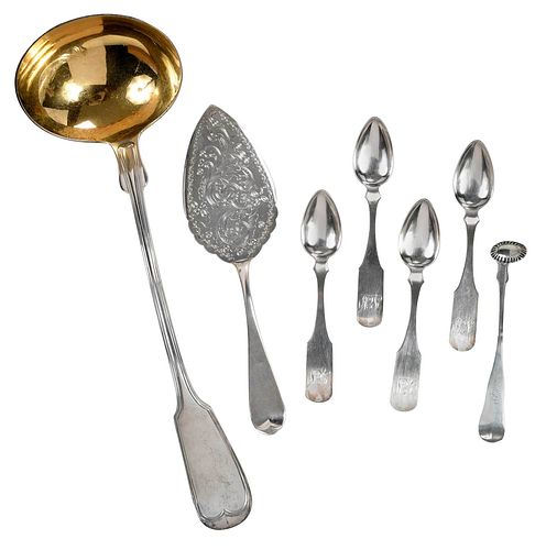 SEVEN PIECES COIN SILVER