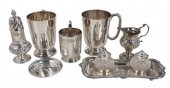 SEVEN PIECES ENGLISH SILVER HO