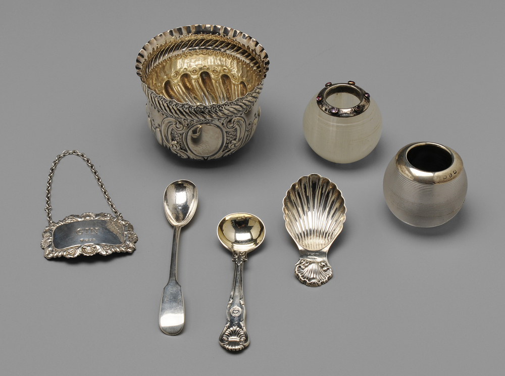 Seven Pieces English Silver