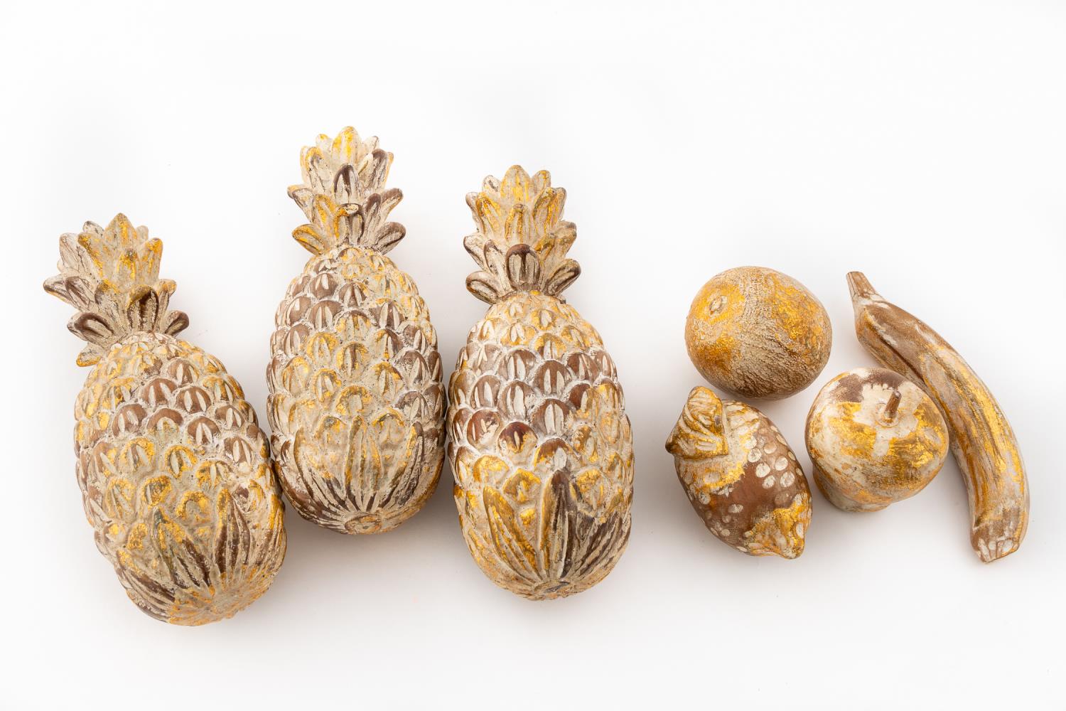 SEVEN PIECES ITALIAN GILTWOOD