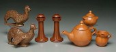 Seven pieces Jugtown pottery: