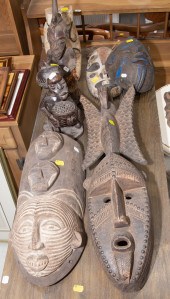SEVEN PIECES OF AFRICAN ART In