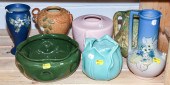 SEVEN PIECES OF ART POTTERY In
