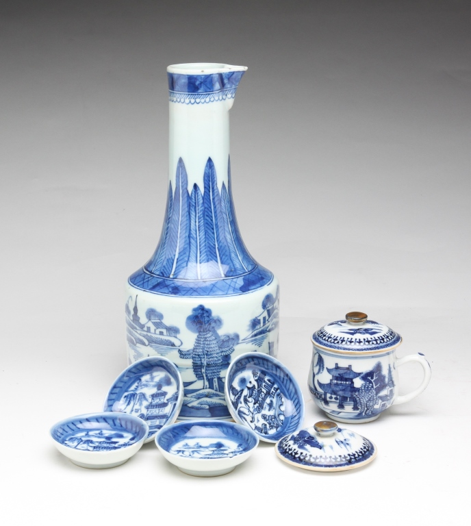 SEVEN PIECES OF CHINESE CANTON