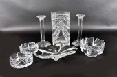 SEVEN PIECES OF COLORLESS GLAS
