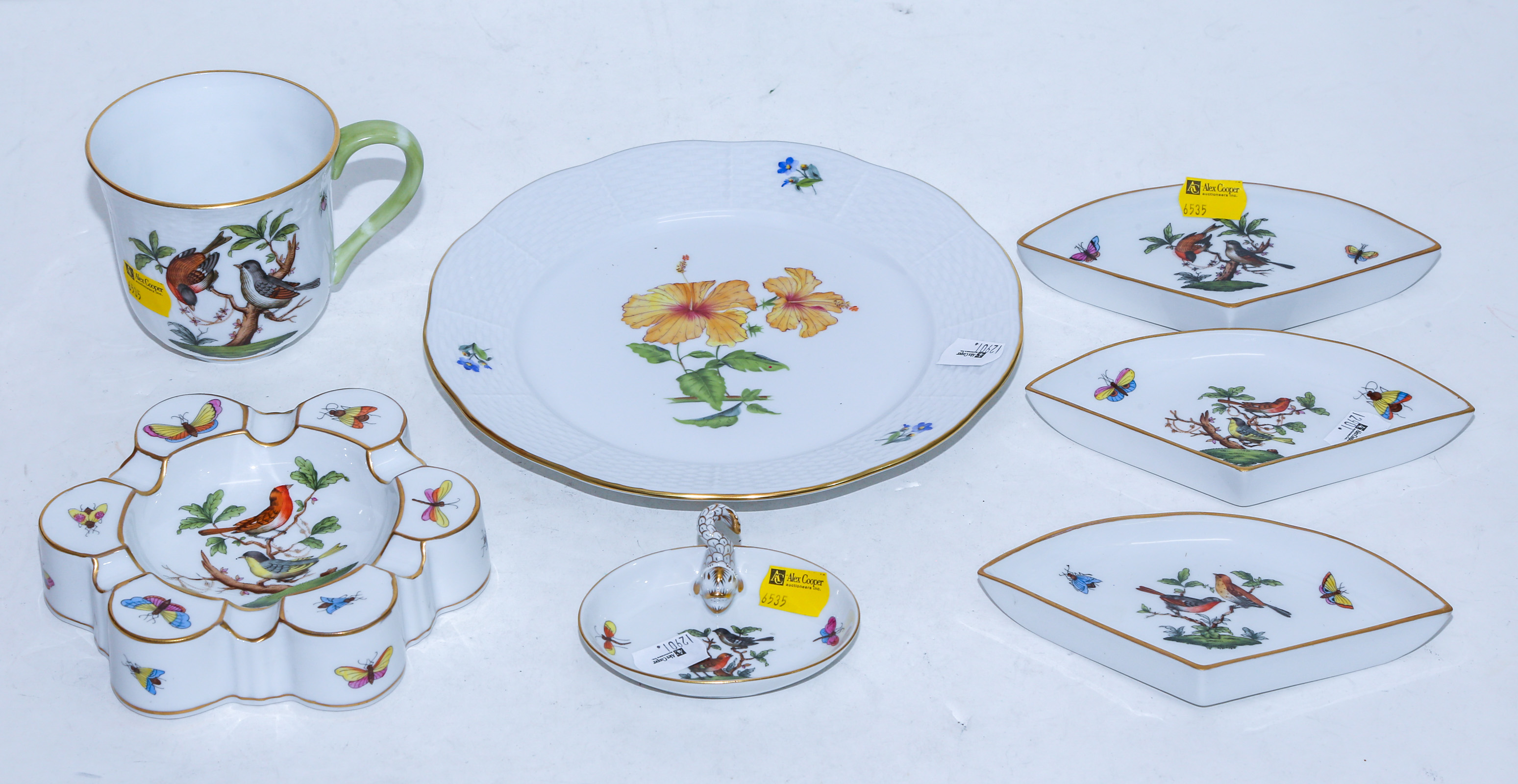 SEVEN PIECES OF HEREND