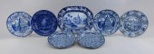 SEVEN PIECES OF HISTORICAL BLU