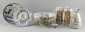 SEVEN PIECES OF ITALIAN POTTER