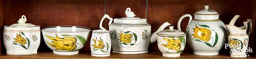 SEVEN PIECES OF LEEDS YELLOW