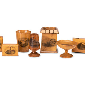 Seven Pieces of Mauchline Ware
